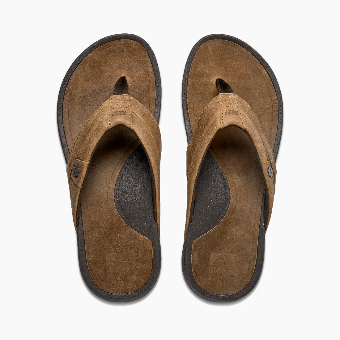 Reef Men's Pacific Leather Flip Flops