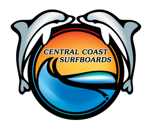 The Central Coast Surfboards Dolphin Logo