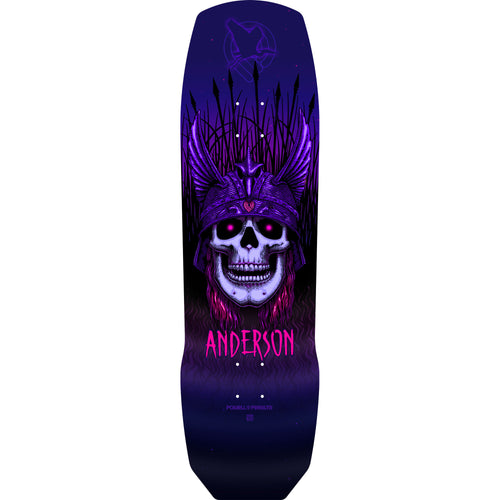 Powell Peralta Andy Anderson Heron Skull Skateboard Deck 8.45