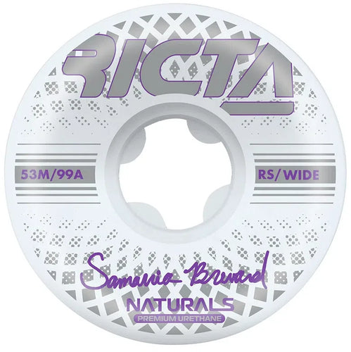 Ricta Brevard Reflective Natural Wide 95A 53mm Skateboard Wheels