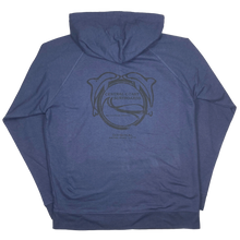 Load image into Gallery viewer, Central Coast Surfboards Vintage Dolphins Zip Up Hooded Sweatshirt
