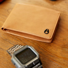 Load image into Gallery viewer, Nixon Cape Leather Wallet Saddle
