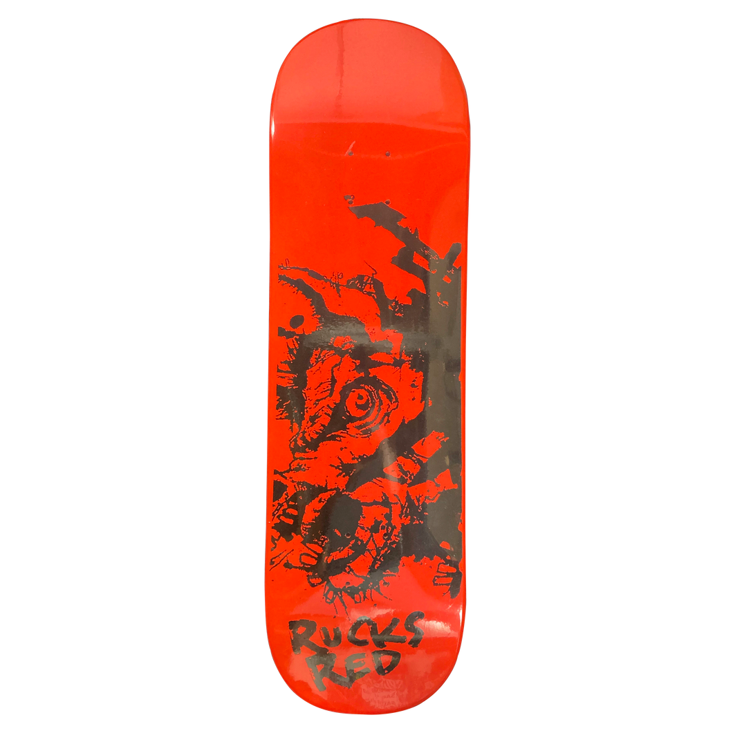 Rucks Red Devil Dog Skateboard Deck 8.75