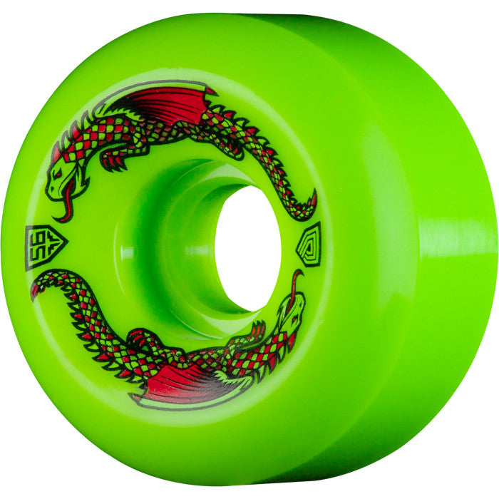 Powell Peralta 93A 56mm x 36mm Dragon Formula Skateboard Wheels Green