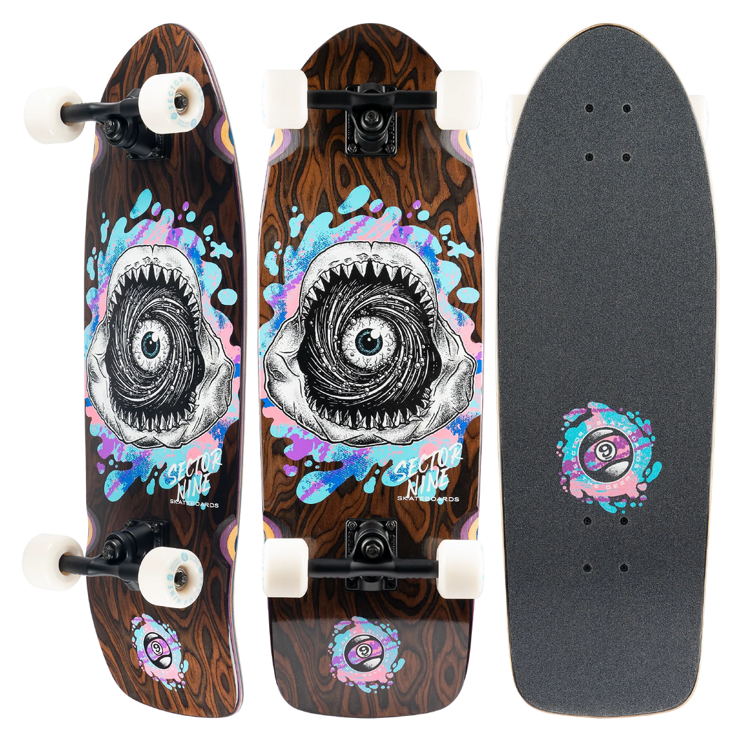 Sector 9 Fat Wave Fossil Complete Skateboard