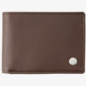 Quiksilver Leather Tri-Fold Wallet 