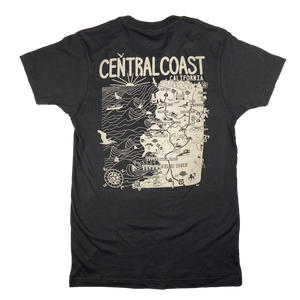 Central Coast Surfboards Central Coast Map T-Shirt