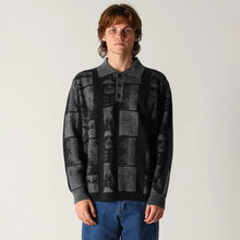 Load image into Gallery viewer, Former Long Sleeve Requiem Knit Polo Shirt
