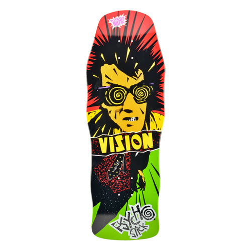 Vision OG Psycho Stick Skateboard Deck Green 10.0