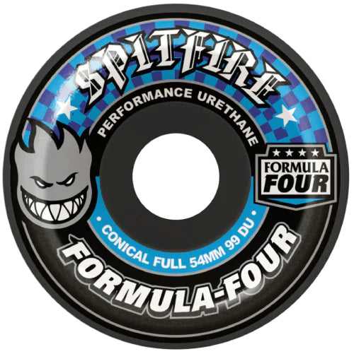 Spitfire Formula Four Conical Full Dark Grey 99A 54mm Skateboard Wheels