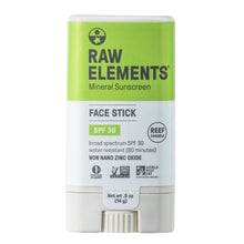 Load image into Gallery viewer, Raw Elements Face Stick SPF 30 0.5 oz
