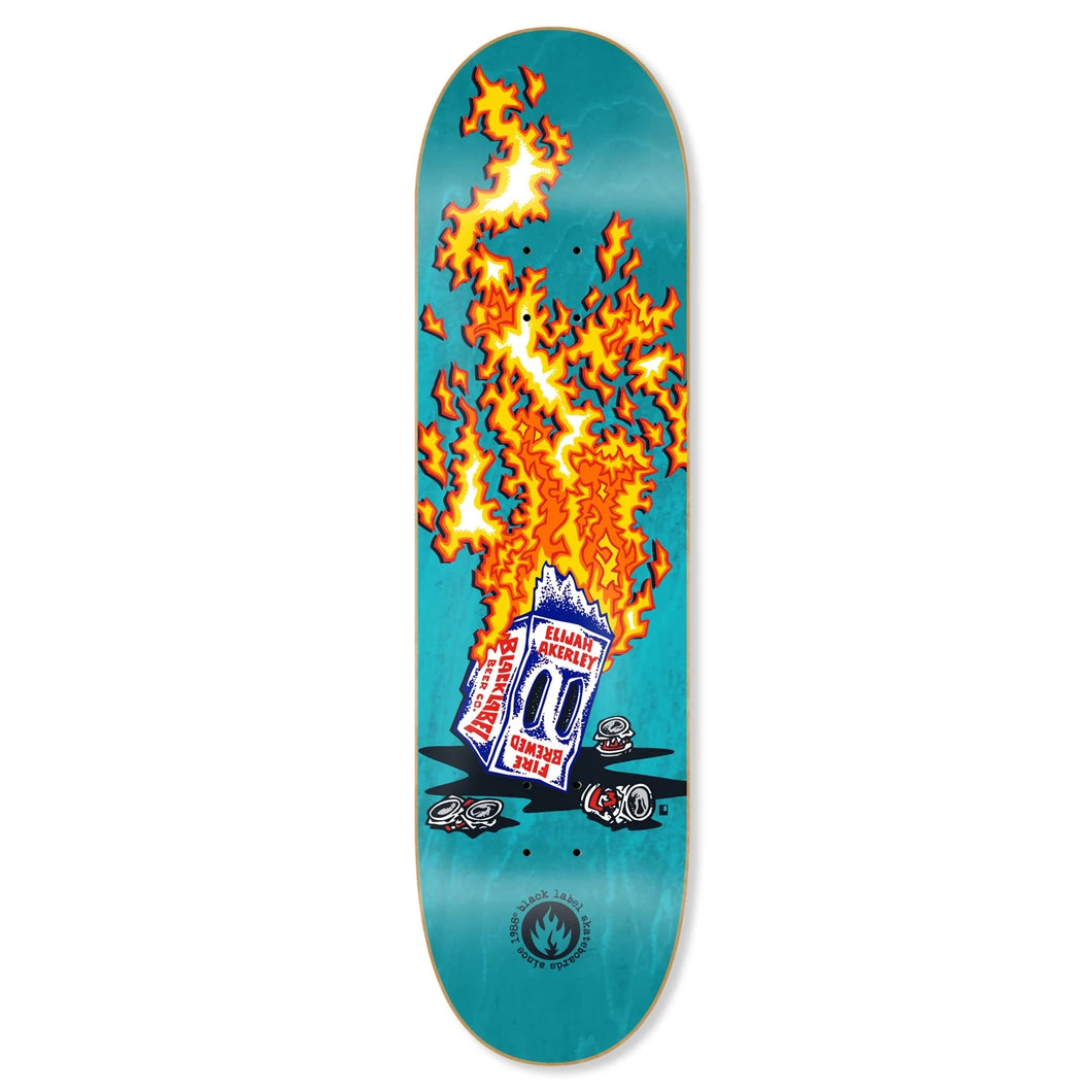 Black Label Elijah Akerley Fire Brewed Skateboard Deck 8.5