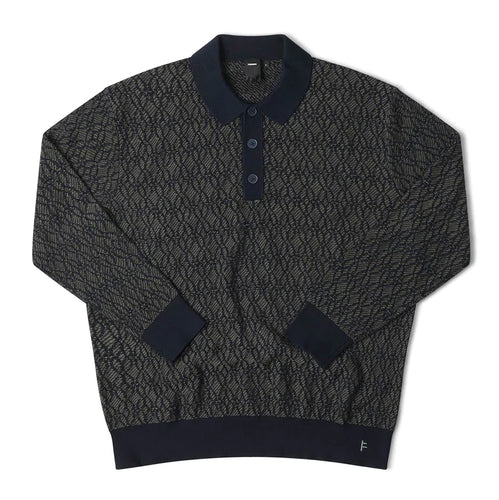 Former Expansion Knit Long Sleeve Polo Long Sleeve