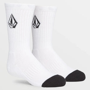Volcom Full Stone Socks 3-Pack Black or White