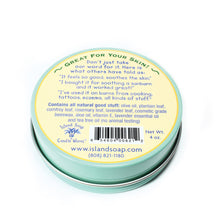 Load image into Gallery viewer, Island Soap &amp; Candle Works Surfer&#39;s Salve Large Tin
