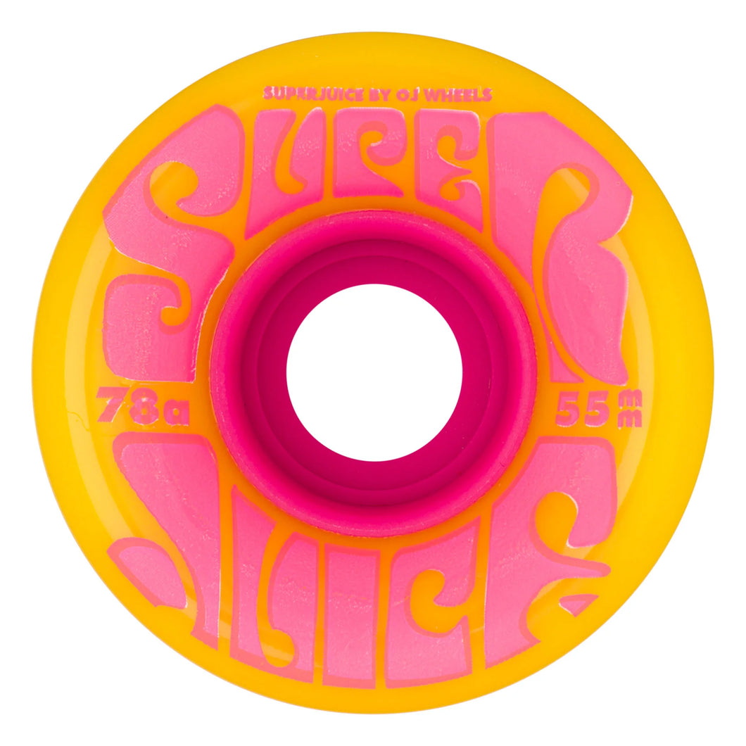 OJ Mini Super Juice 55mm 78A Skateboard Wheels Blazing Yellow