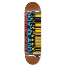Load image into Gallery viewer, Black Label Ripped Bar Code Skateboard Deck 8.5
