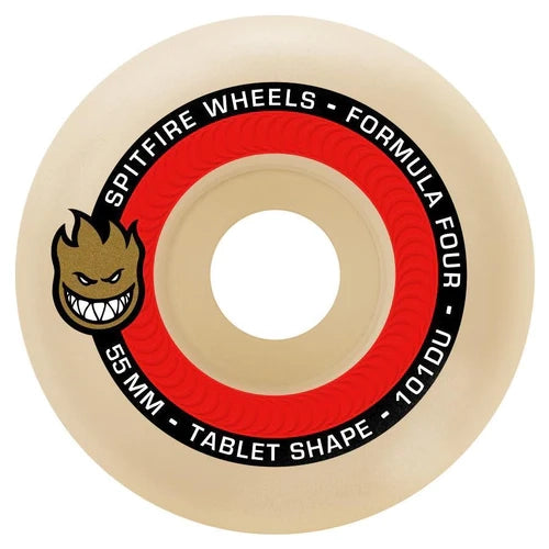 Spitfire Formula Four Tablets Natural 101A 55mm Skateboard Wheels