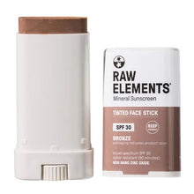 Load image into Gallery viewer, Raw Elements Face Stick Bronze Tinted SPF 30 0.5 oz
