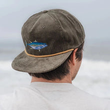 Load image into Gallery viewer, Uroko Yellowfin Patch Hat Corduroy Muted Green
