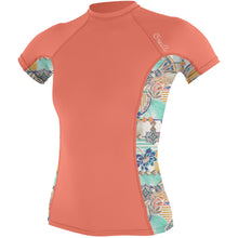 Load image into Gallery viewer, O&#39;Neill Women&#39;s Side Print Rash Guard Short Sleeve
