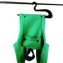 Load image into Gallery viewer, Wetsuit hanging on Wetsuit Hanger
