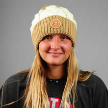 Load image into Gallery viewer, Central Coast Surfboards Patch Pom Women&#39;s Knit Beanie
