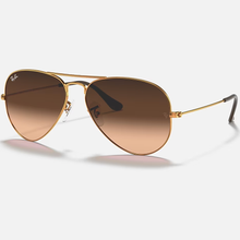 Load image into Gallery viewer, Ray-Ban Aviator Light Brown; Bronze Copper / Brown/Pink Gradient
