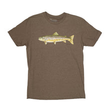 Load image into Gallery viewer, Uroko Brown Trout T-Shirt Espresso
