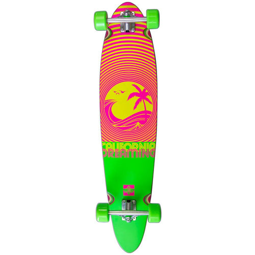 Dusters California Deaming Neon Green Complete Longboard Skateboard 40.0