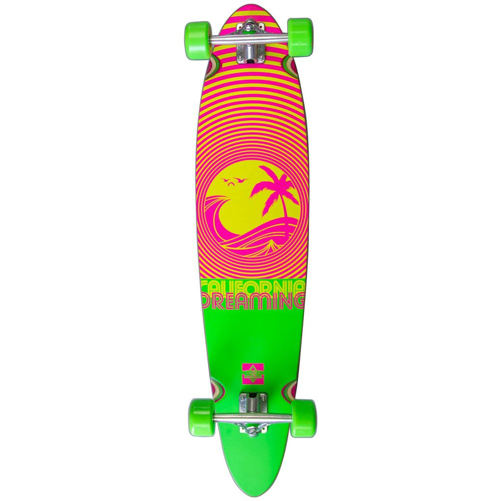 Dusters California Deaming Neon Green Complete Longboard Skateboard 40.0