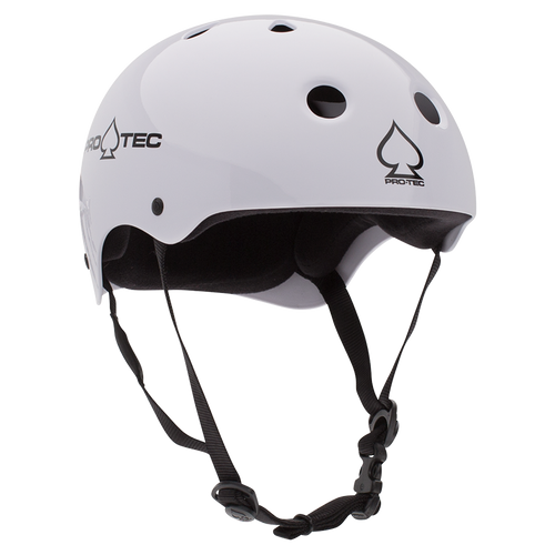 Protec Classic Skate Helmet Gloss White
