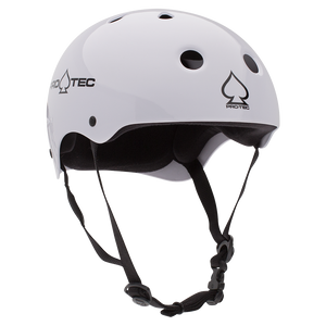 Protec Classic Skate Helmet Gloss White