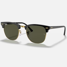 Load image into Gallery viewer, Ray-Ban Clubmaster Black/Green Classic G15
