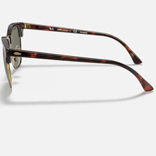 Load image into Gallery viewer, Ray-Ban Clubmaster Sunglass Red Havana/Classic G15 Green 
