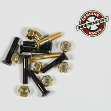 Load image into Gallery viewer, Independent Genuine Parts Skate Hardware Cross Black/Gold 1&quot; Phillips
