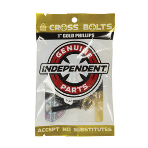 Independent Genuine Parts Skate Hardware Cross Black/Gold 1" Phillips
