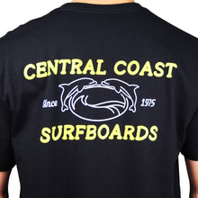 Load image into Gallery viewer, Central Coast Surfboards Dolphin Banner Men&#39;s T-Shirt
