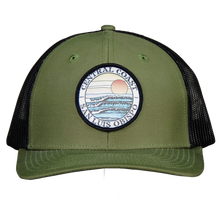 Load image into Gallery viewer, Central Coast Surfboards Firing Trucker HatCentral Coast Surfboards Firing Trucker Hat
