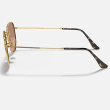 Load image into Gallery viewer, Ray-Ban Hexagonal Flat Lens Sunglasses Polished Gold/Copper
