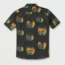 Load image into Gallery viewer, Volcom Featured Artist Justin Hager Woven Short Sleeve Shirt

