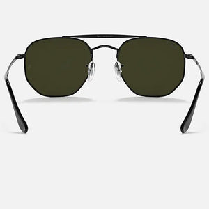 Ray-Ban The Marshall Sunglasses Polished Black Frame/Classic Green