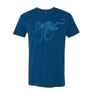 Uroko Giant Pacific Octopus T-Shirt Cool Blue 