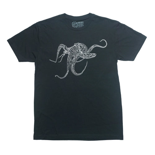 Uroko Giant Pacific Octopus T-Shirt Black