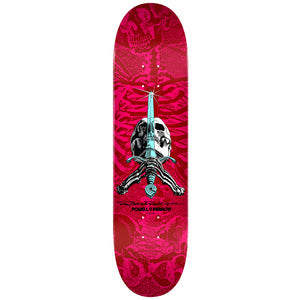 Powell Peralta Skull & Sword Red/Pink Skateboard Deck 8.5