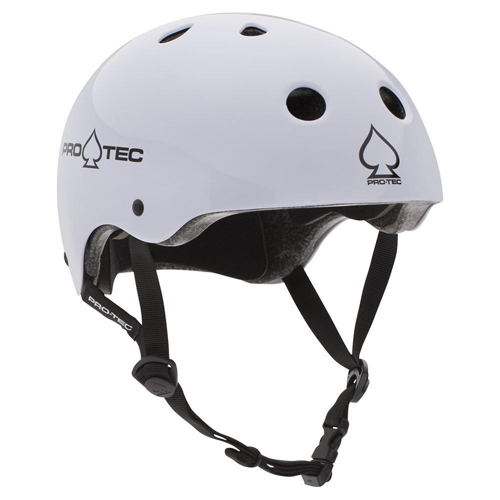 Protec Classic Certified Skate Helmet EPS Gloss White –  Central Coast Surfboards