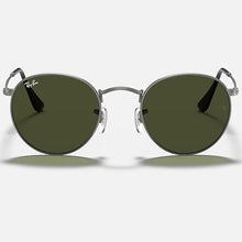 Load image into Gallery viewer, Ray-Ban Round Metal Antiqued Sunglases Matte Gunmetal/Classic Green
