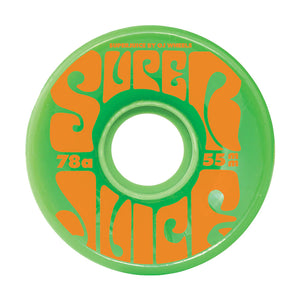OJ Mini Super Juice 55mm 78A Skateboard Wheels Pack of 4 Green