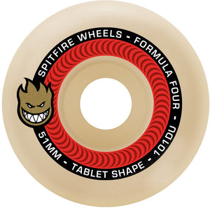 Spitfire Formula Four Tablets Natural 101A 54mm Skate Wheel