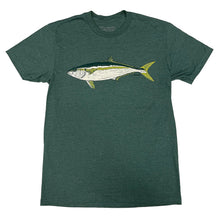 Load image into Gallery viewer, Uroko Yellowtail T-Shirt Heather Forest Green
